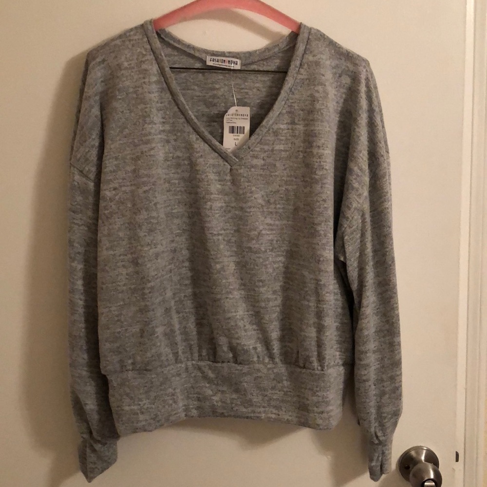 Knit V-Neck Sweater